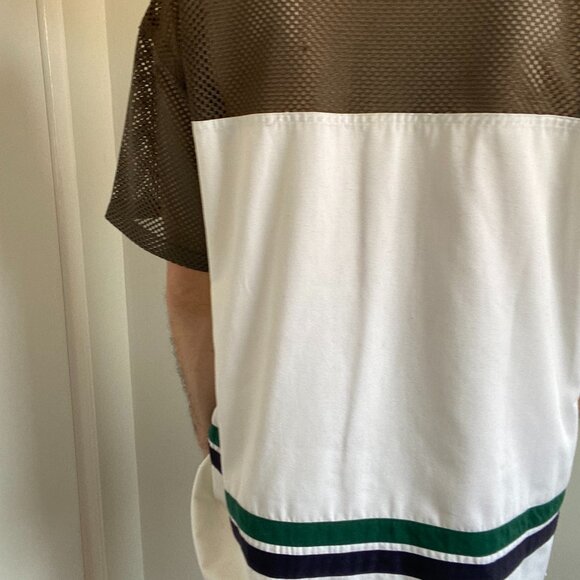 Embroidered Gemini Mesh Polo Shirt. Size Men's XL. - Picture 3 of 3